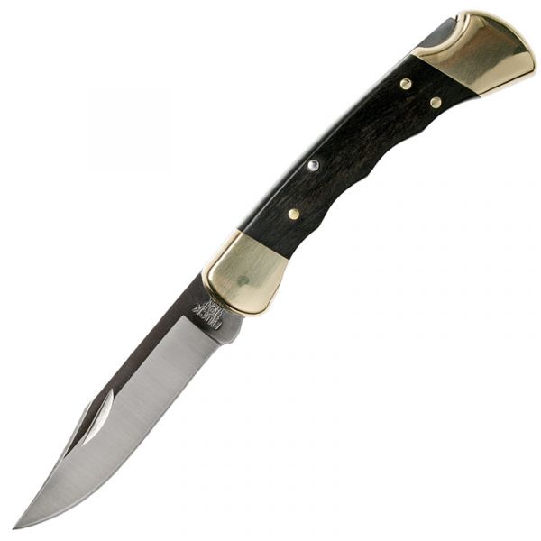 Складной нож BUCK Folding Hunter 110 Finger Grooved сталь 420HC, рукоять дерево